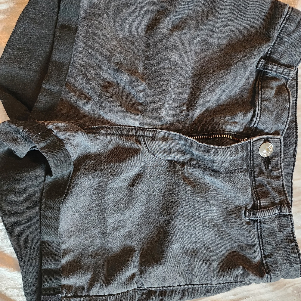 H&M Black Denim Shorts